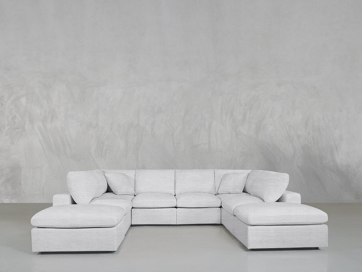 8 - Seat Modular Double Lounger U - Sectional - 7th Avenue