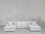 8 - Seat Modular Double Lounger U - Sectional - 7th Avenue