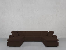 8 - Seat Modular Double Lounger U - Sectional - 7th Avenue