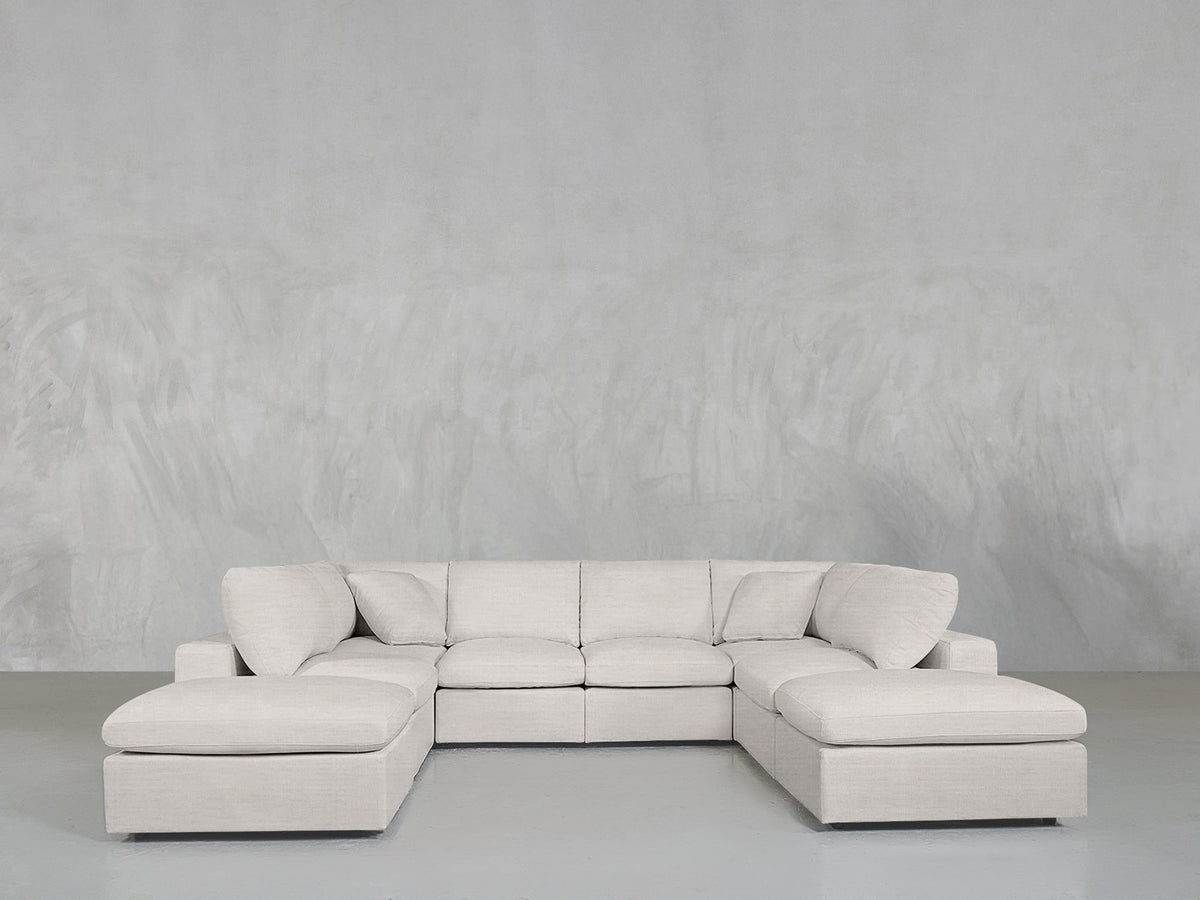 8 - Seat Modular Double Lounger U - Sectional - 7th Avenue