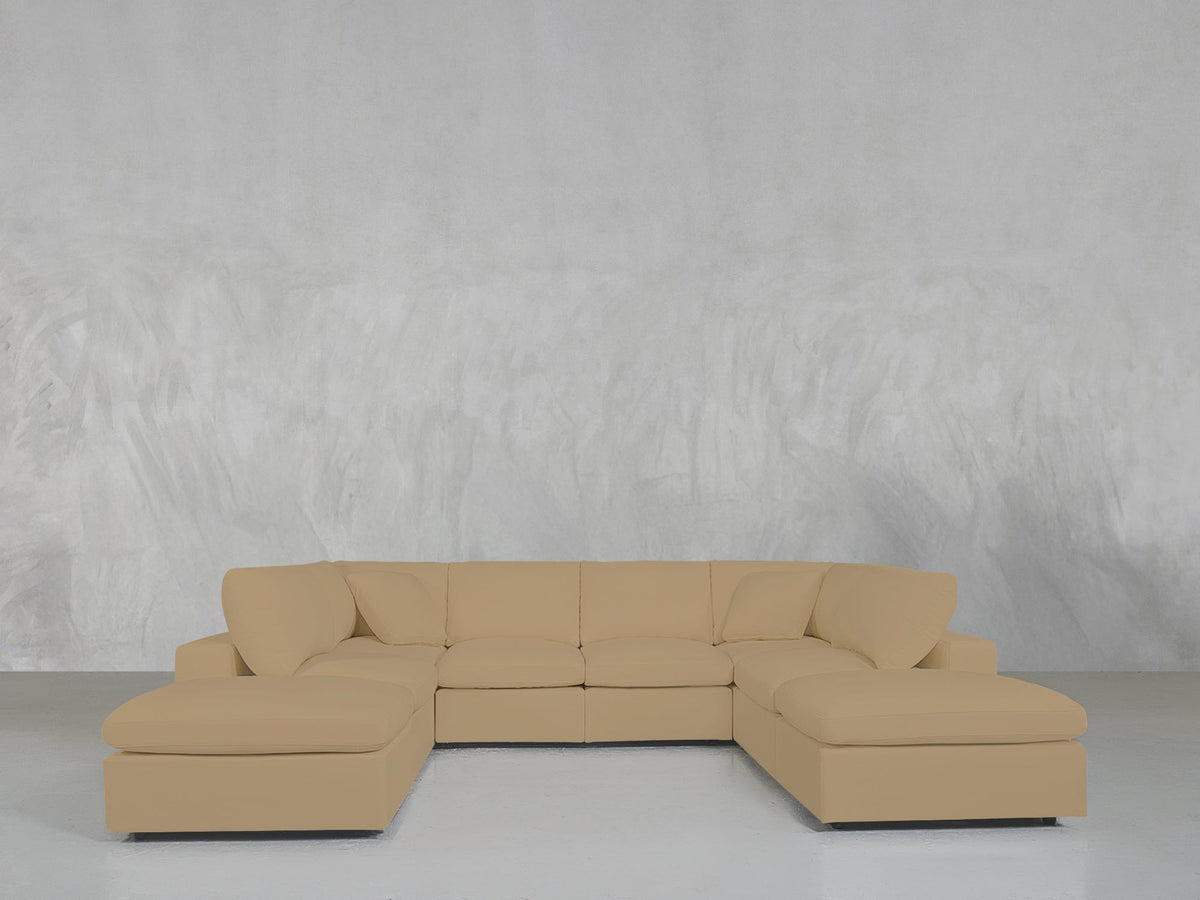 8 - Seat Modular Double Lounger U - Sectional - 7th Avenue