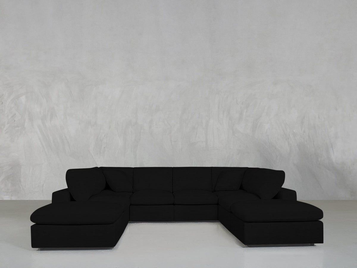 8 - Seat Modular Double Lounger U - Sectional - 7th Avenue