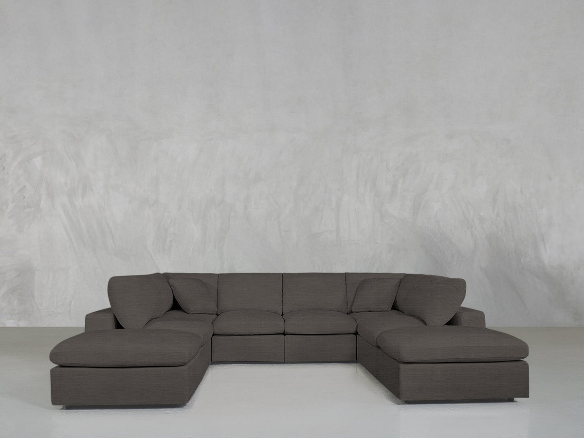 8 - Seat Modular Double Lounger U - Sectional - 7th Avenue