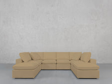 8 - Seat Modular Double Lounger U - Sectional - 7th Avenue