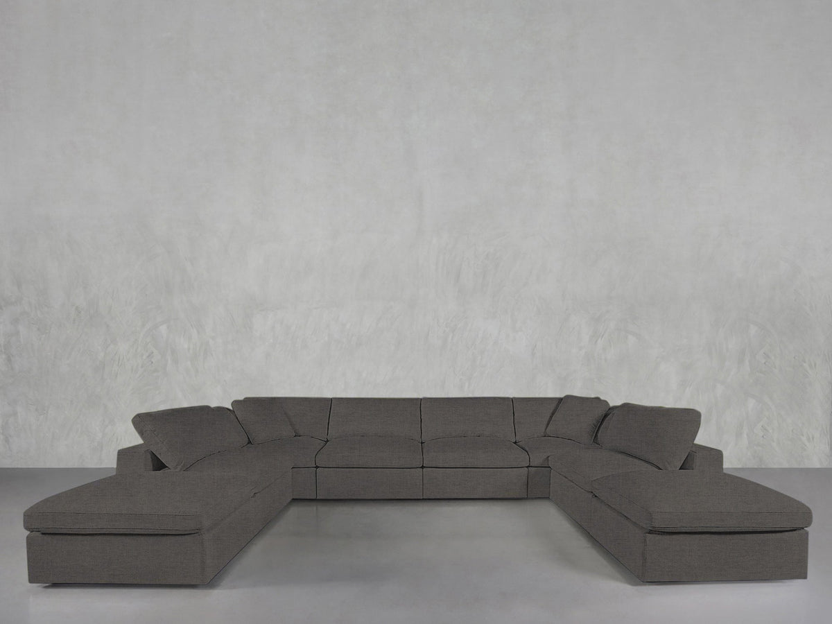 8 - Seat Modular Double Lounger U - Sectional - 7th Avenue