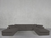 8 - Seat Modular Double Lounger U - Sectional - 7th Avenue