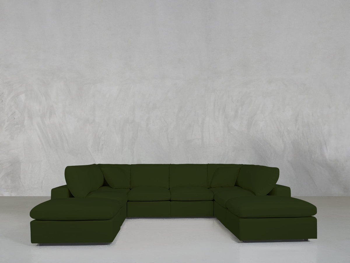 8 - Seat Modular Double Lounger U - Sectional - 7th Avenue