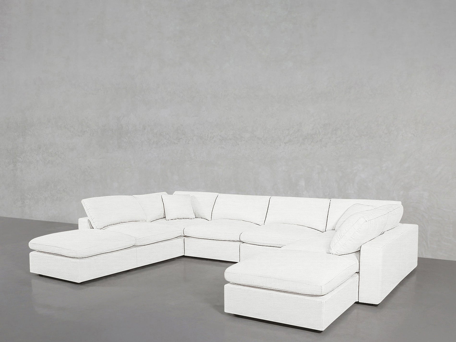 8 - Seat Modular Double Lounger U - Sectional - 7th Avenue