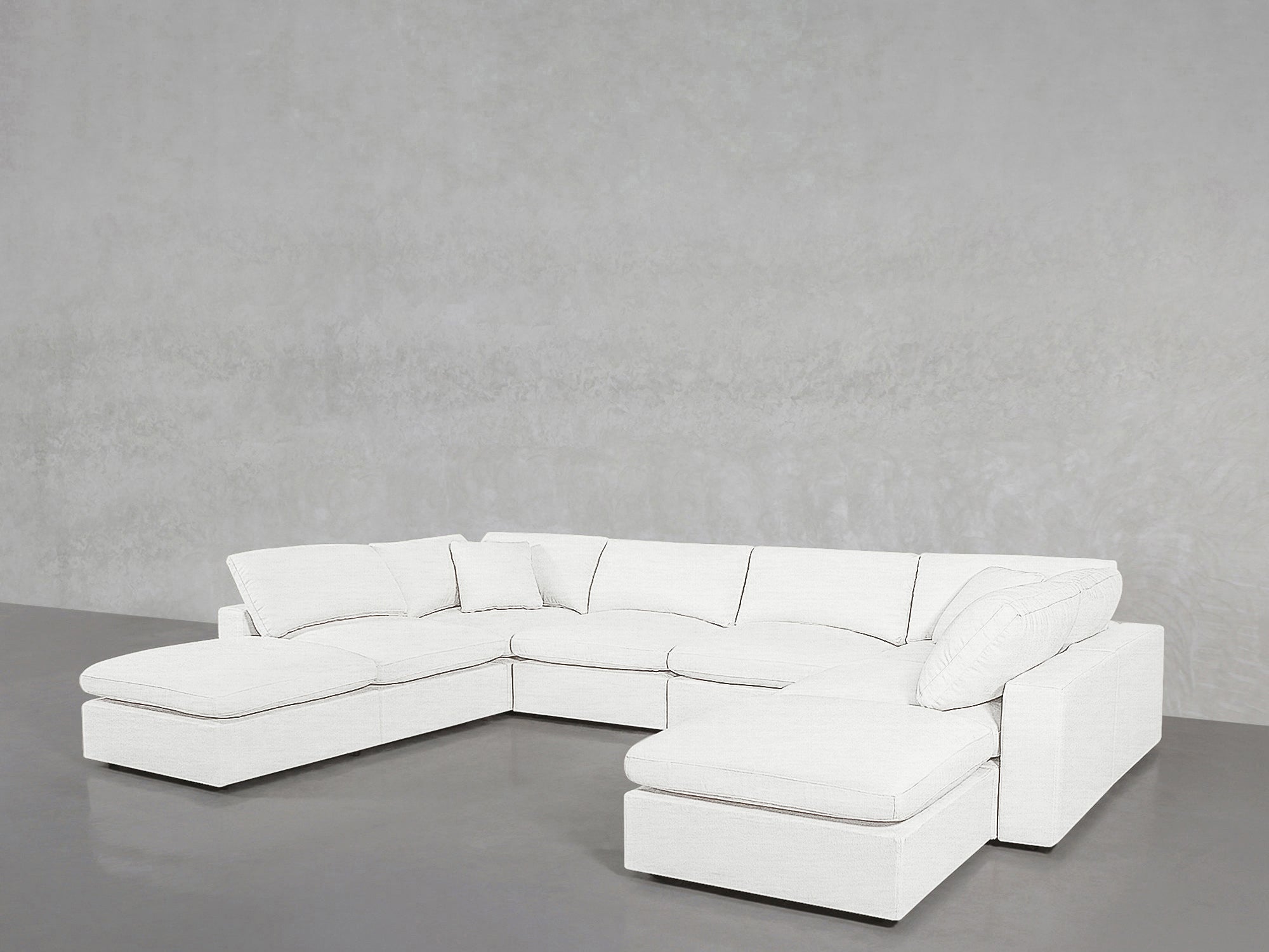 8 - Seat Modular Double Lounger U - Sectional - 7th Avenue