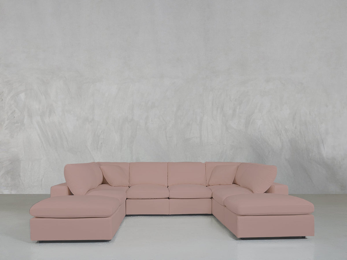 8 - Seat Modular Double Lounger U - Sectional - 7th Avenue