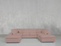 8 - Seat Modular Double Lounger U - Sectional - 7th Avenue