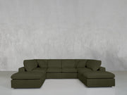8-Seat Modular Double Lounger U-Sectional - 7th Avenue