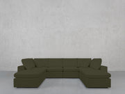 8-Seat Modular Double Lounger U-Sectional - 7th Avenue
