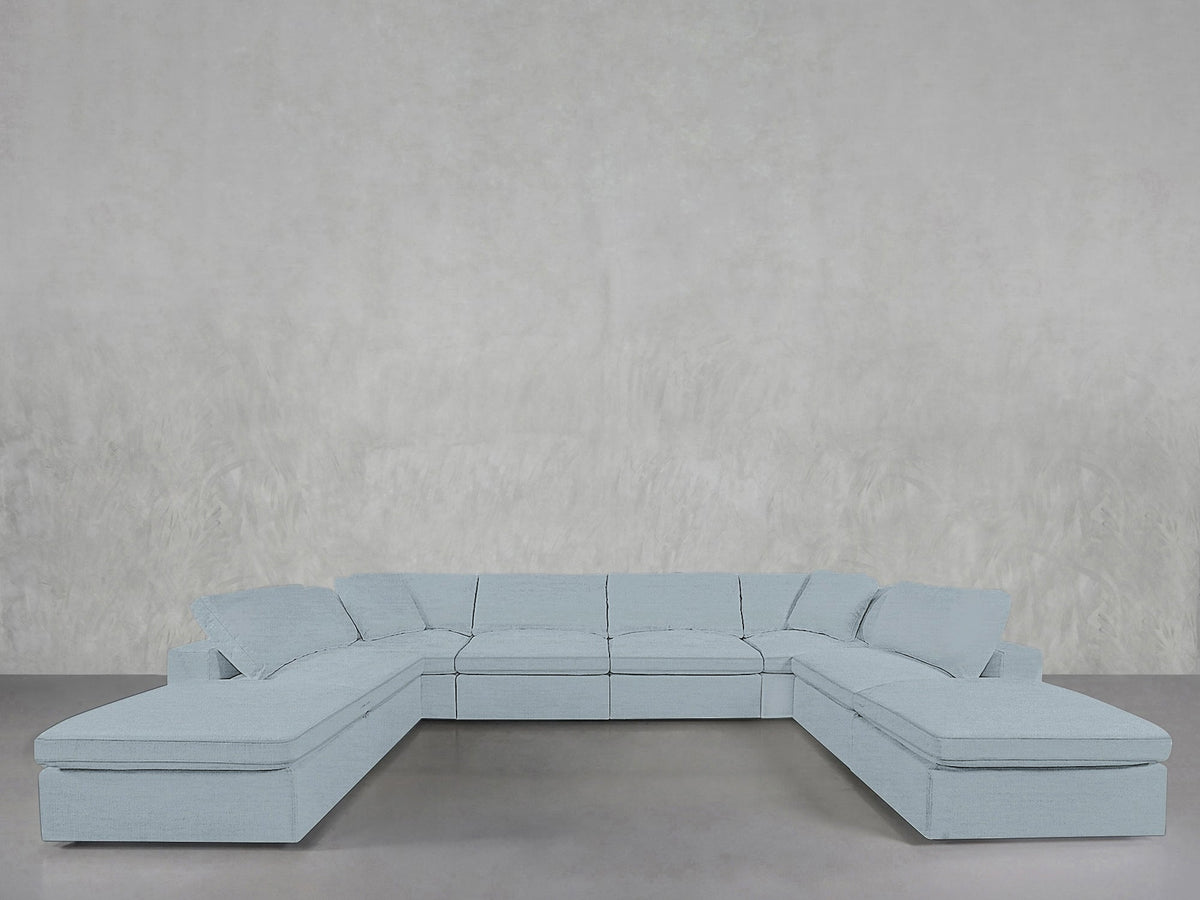 8 - Seat Modular Double Lounger U - Sectional - 7th Avenue