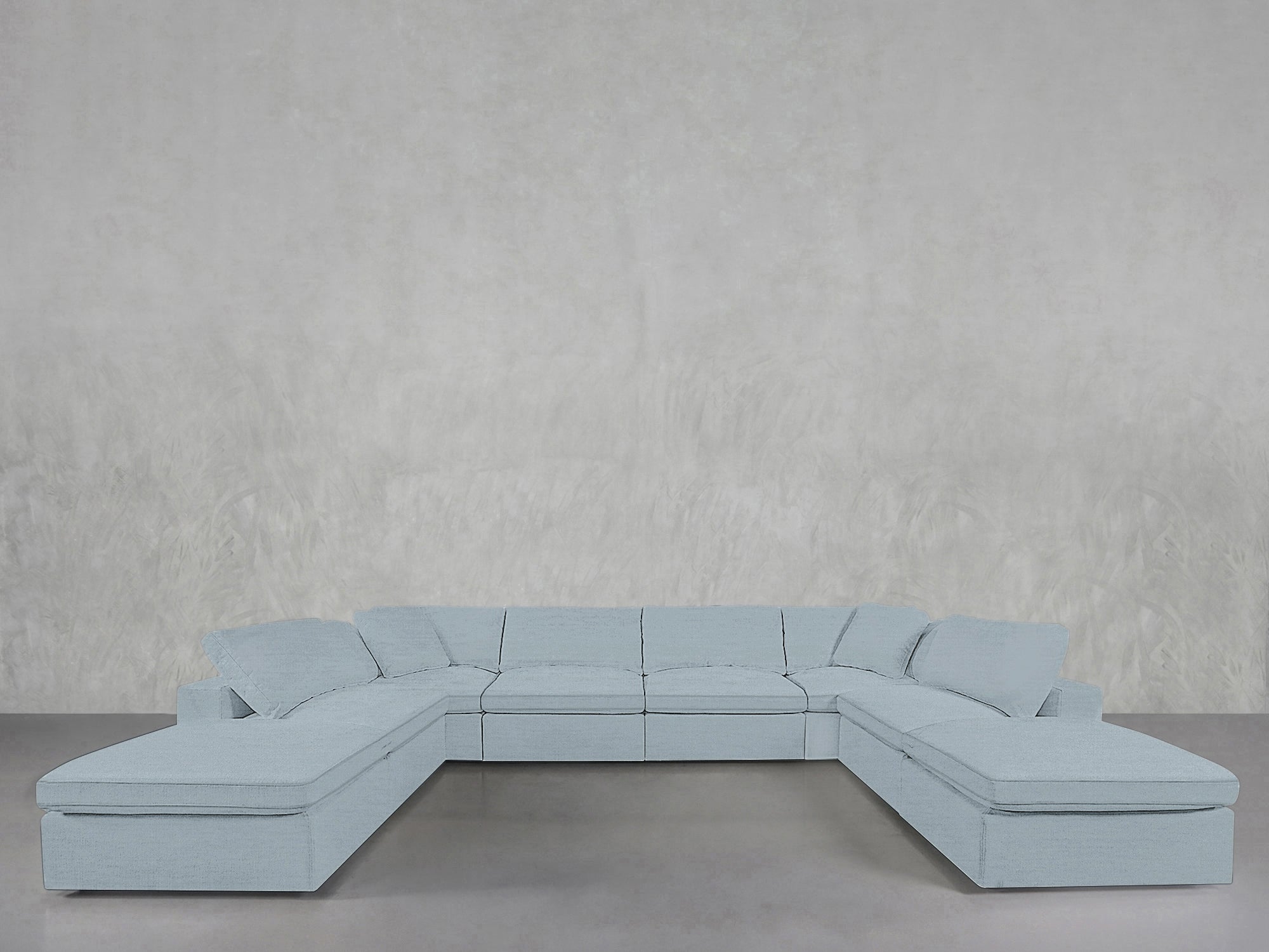 8 - Seat Modular Double Lounger U - Sectional - 7th Avenue