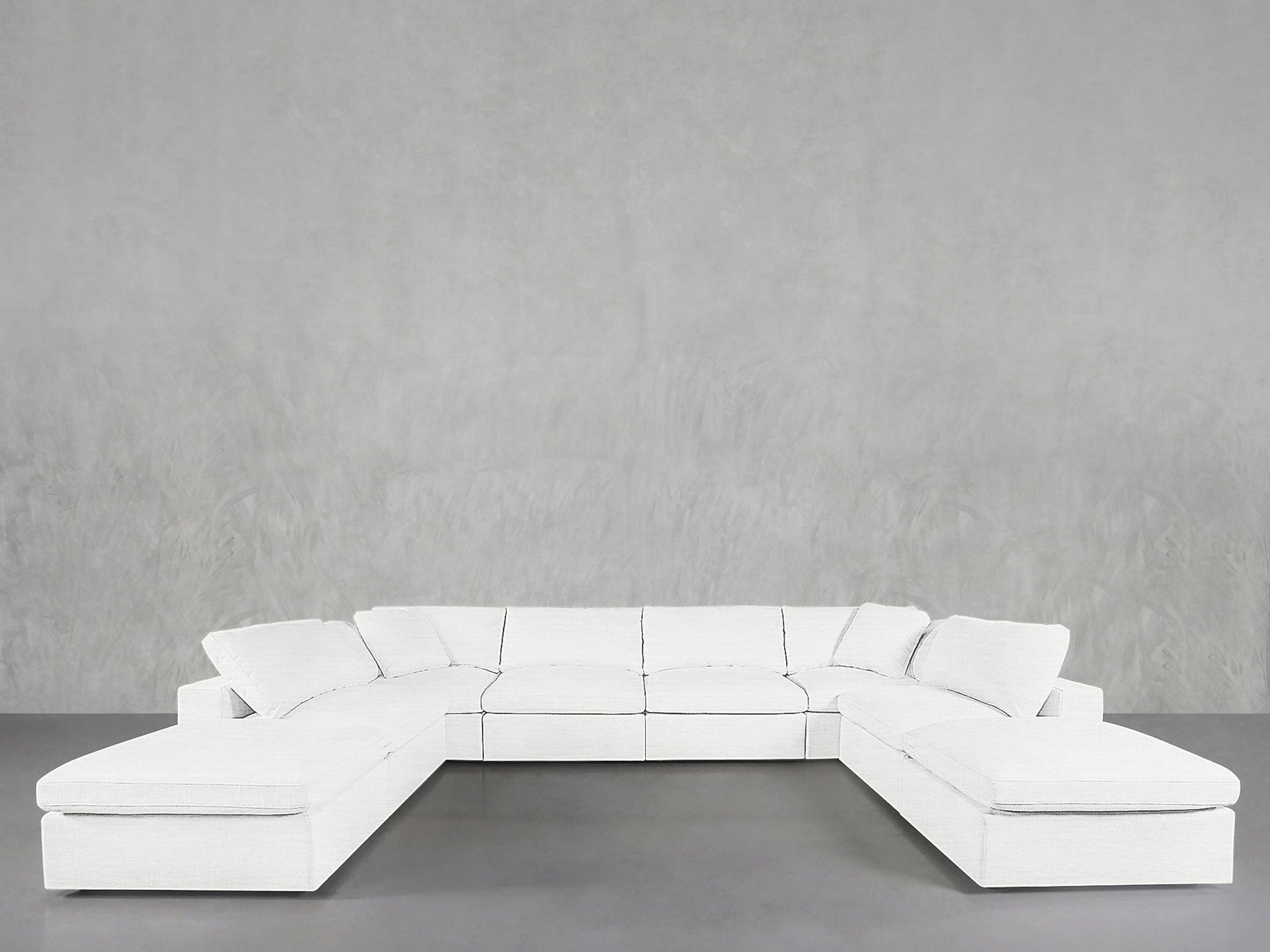 8 - Seat Modular Double Lounger U - Sectional - 7th Avenue
