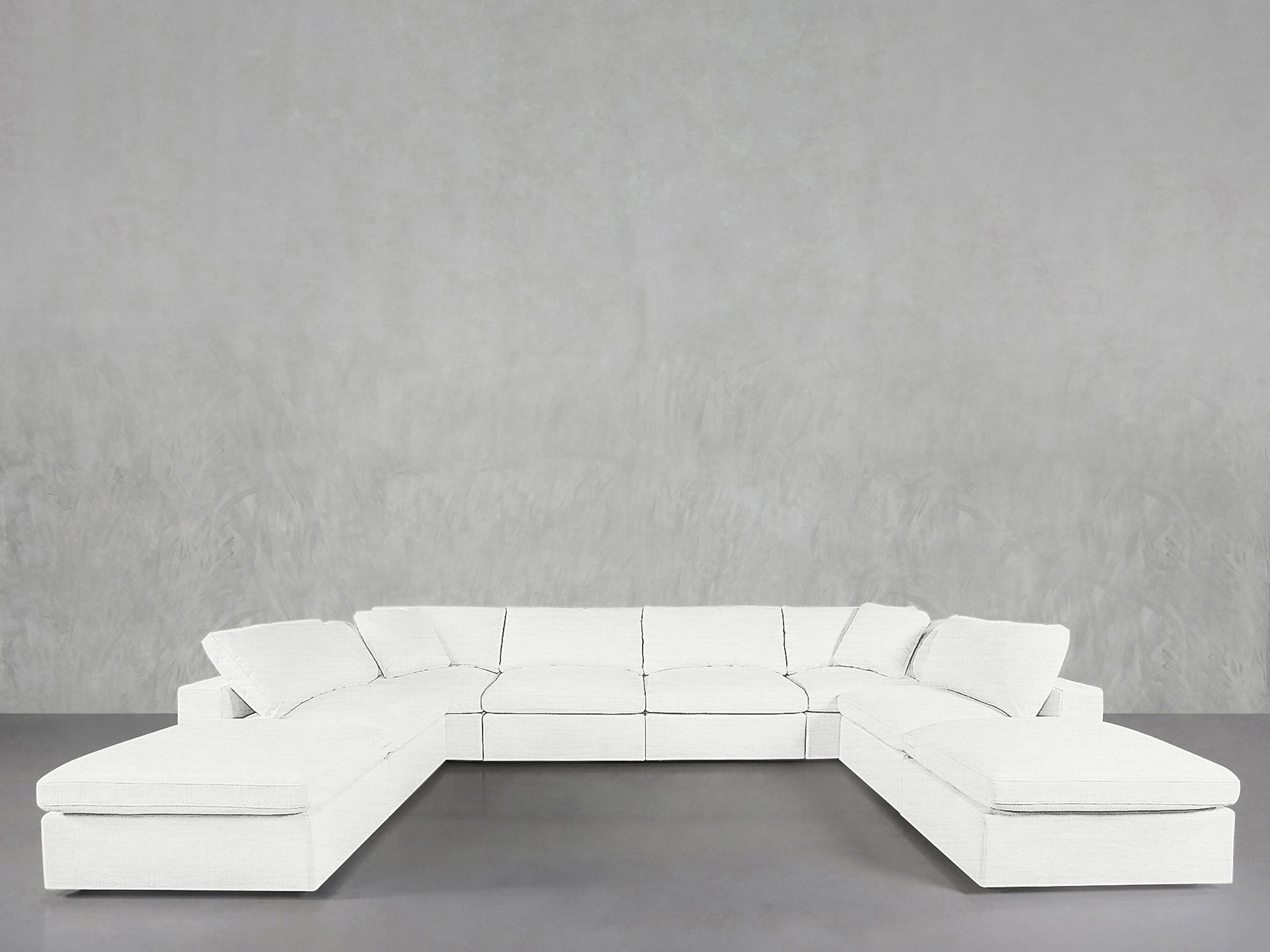 8 - Seat Modular Double Lounger U - Sectional - 7th Avenue