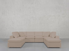 8 - Seat Modular Double Lounger U - Sectional - 7th Avenue