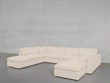 8 - Seat Modular Double Lounger U - Sectional - 7th Avenue
