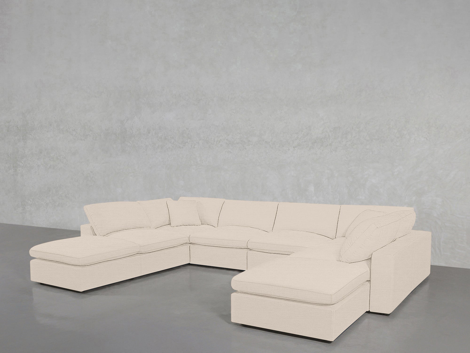 8 - Seat Modular Double Lounger U - Sectional - 7th Avenue