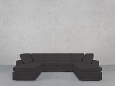 8 - Seat Modular Double Lounger U - Sectional - 7th Avenue