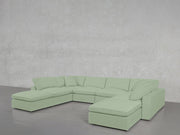 8-Seat Modular Double Lounger U-Sectional - 7th Avenue