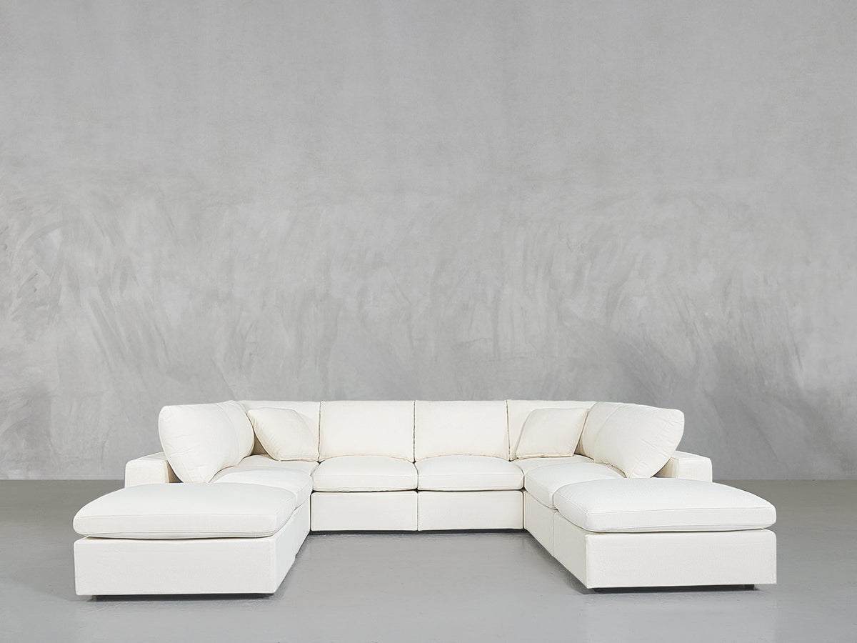 8 - Seat Modular Double Lounger U - Sectional - 7th Avenue