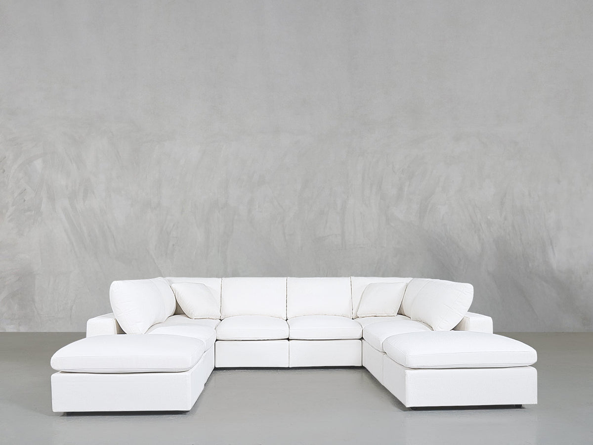 8 - Seat Modular Double Lounger U - Sectional - 7th Avenue