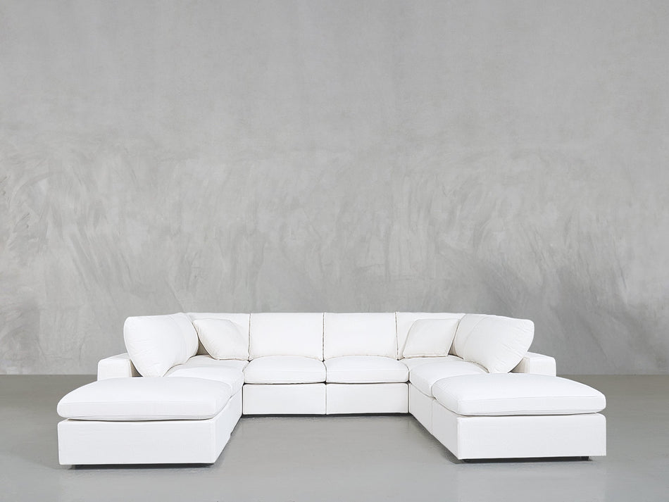 8 - Seat Modular Double Lounger U - Sectional - 7th Avenue