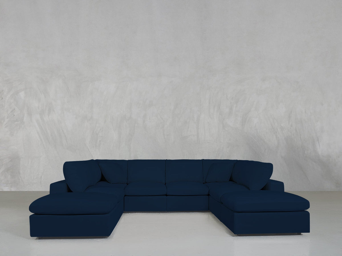 8 - Seat Modular Double Lounger U - Sectional - 7th Avenue