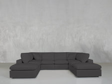 8-Seat Modular Double Lounger U-Sectional
