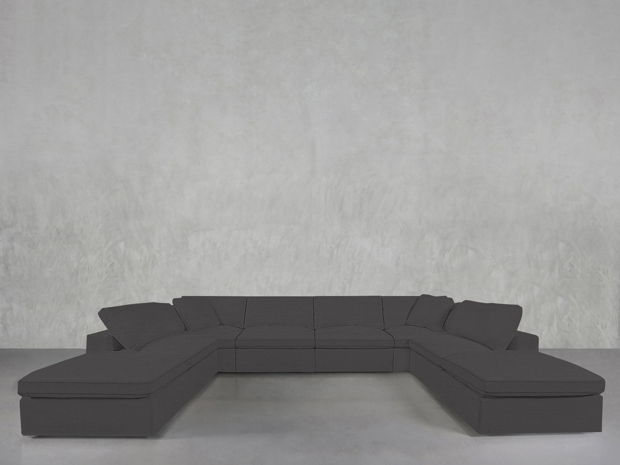 8-Seat Modular Double Lounger U-Sectional