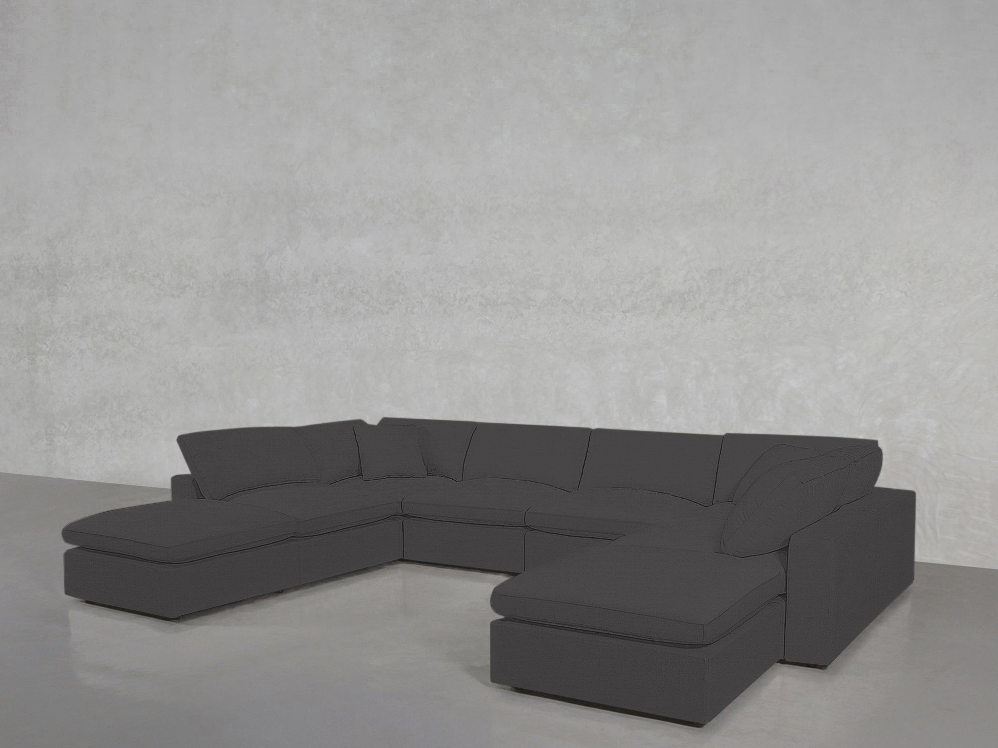 8-Seat Modular Double Lounger U-Sectional