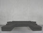 8-Seat Modular Double Lounger U-Sectional