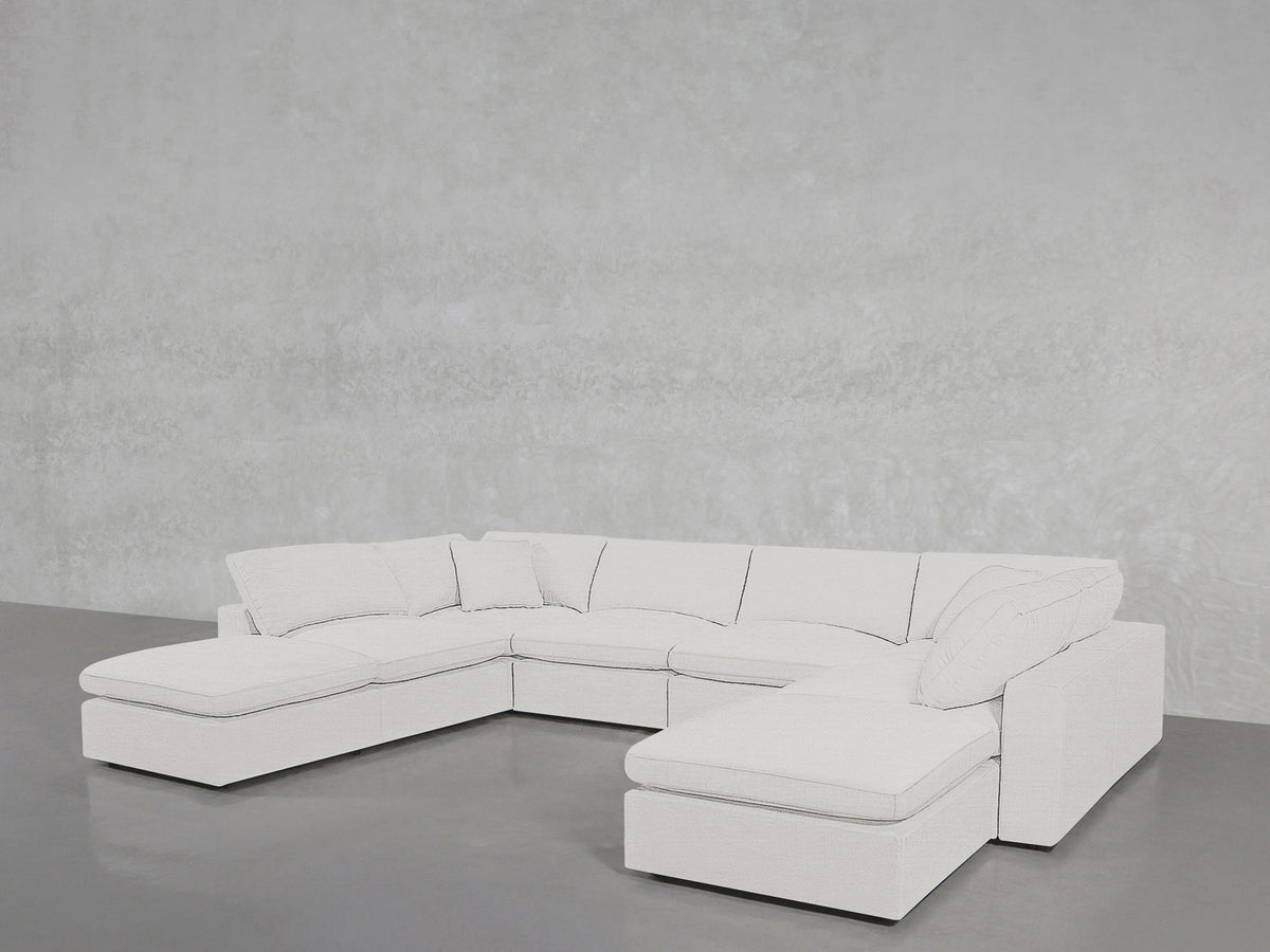 8-Seat Modular Double Lounger U-Sectional