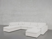 8-Seat Modular Double Lounger U-Sectional