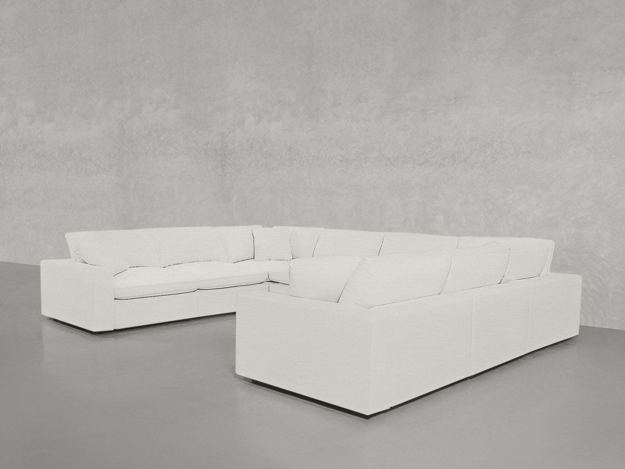 8 - Seat Modular U - Sectional - 7th Avenue
