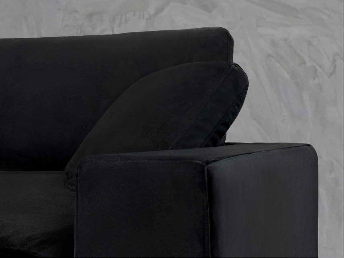 Onyx Black (Velvet) - Arm - 7th Avenue