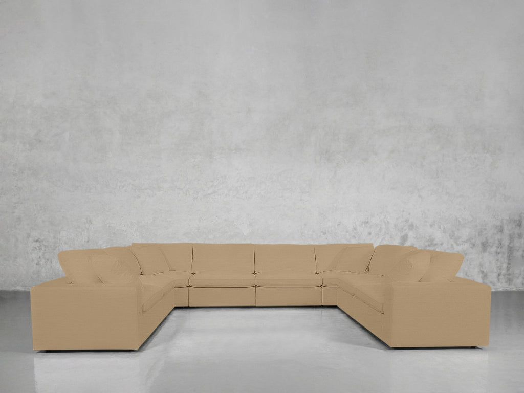 8 - Seat Modular U - Sectional - 7th Avenue