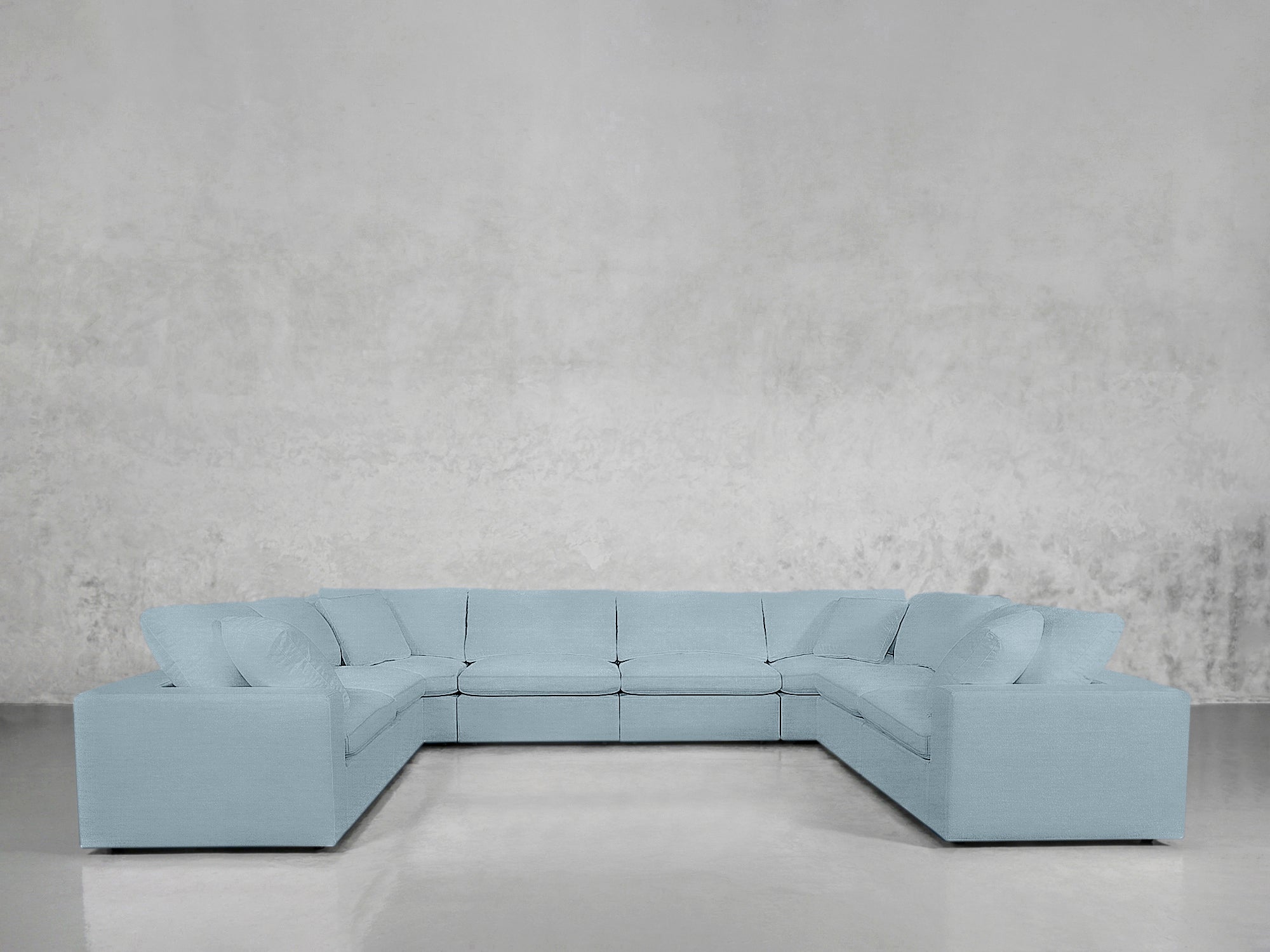8 - Seat Modular U - Sectional - 7th Avenue