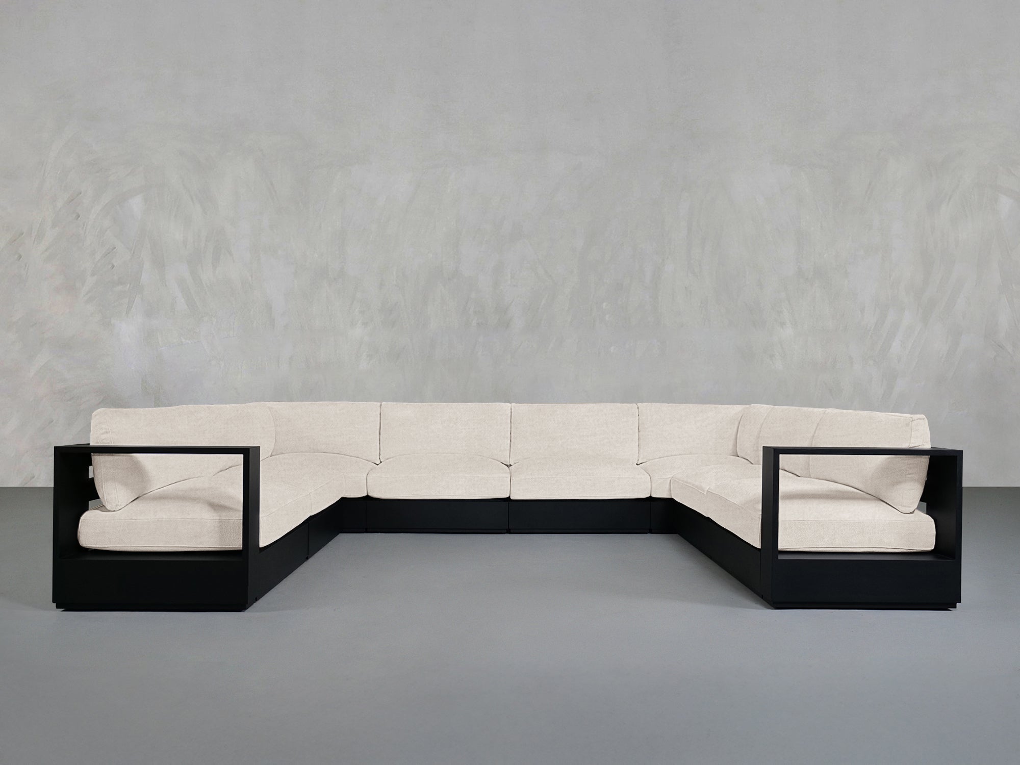 8 - Seat Modular U - Sectional Aluminum Outdoor - 7th Avenue