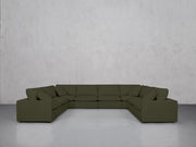 8-Seat Modular U-Sectional (Thin Arms) - 7th Avenue