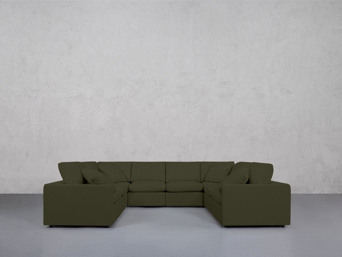 8-Seat Modular U-Sectional (Thin Arms) - 7th Avenue