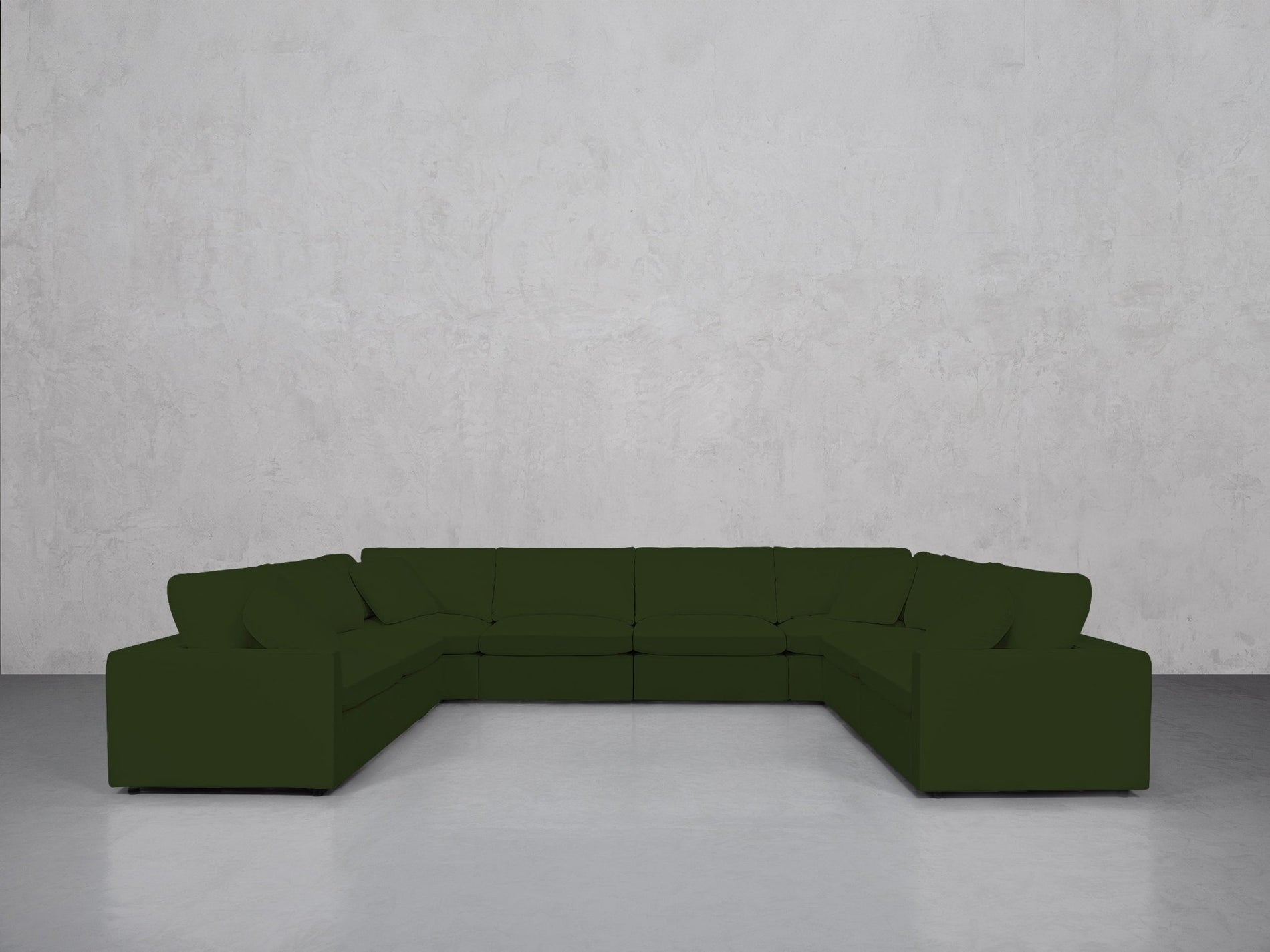 8-Seat Modular U-Sectional (Thin Arms) - 7th Avenue
