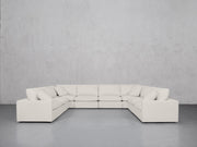 8-Seat Modular U-Sectional (Thin Arms) - 7th Avenue