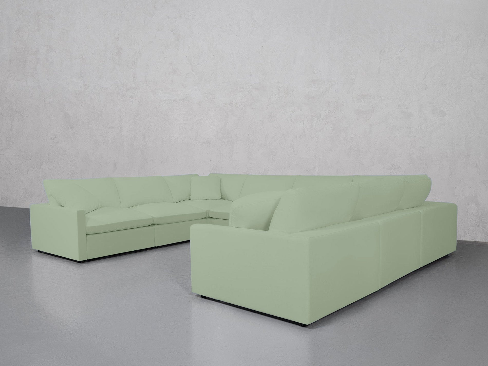8-Seat Modular U-Sectional (Thin Arms) - 7th Avenue