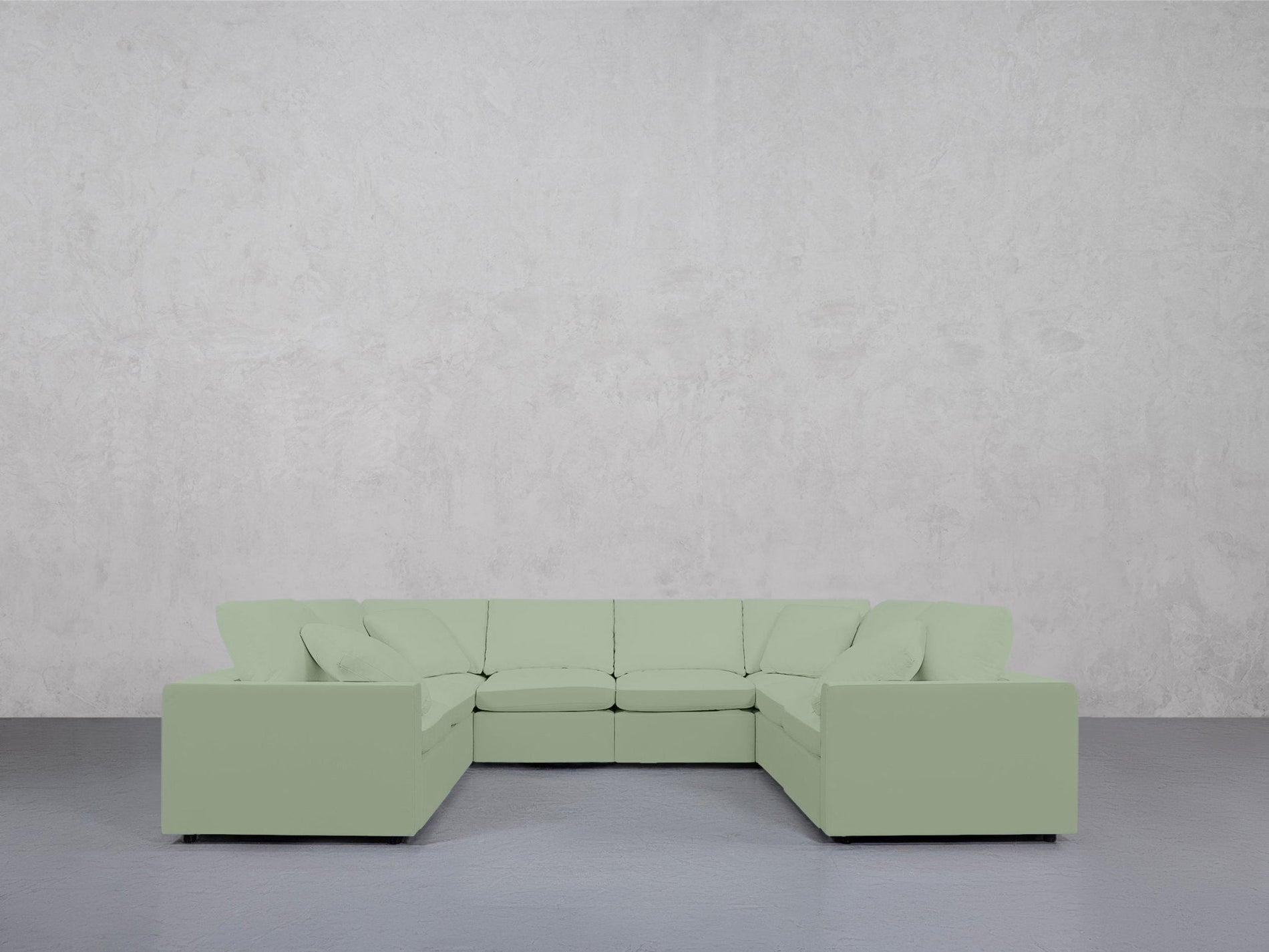 8-Seat Modular U-Sectional (Thin Arms) - 7th Avenue