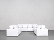 8-Seat Modular U-Sectional (Thin Arms) - 7th Avenue