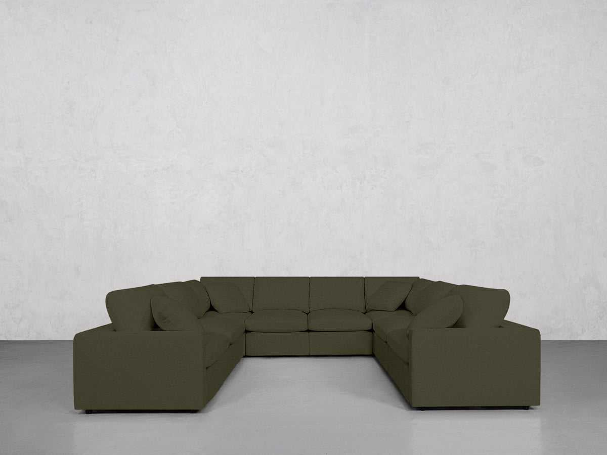 8-Seat Modular U-Sectional (Thin Arms) - 7th Avenue