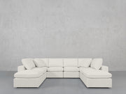 8-Seat Modular Double Lounger U-Sectional